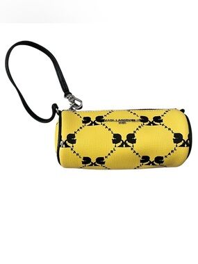 KARL LAGERFELD ADELE MINI BARREL BAG - Yellow & Black - new without tags